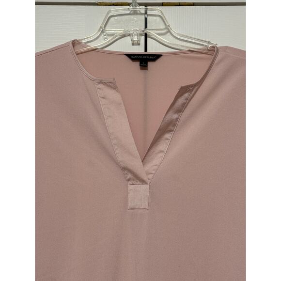 Banana Republic Blush Pink Tunic Blouse, Size L - Picture 3 of 6